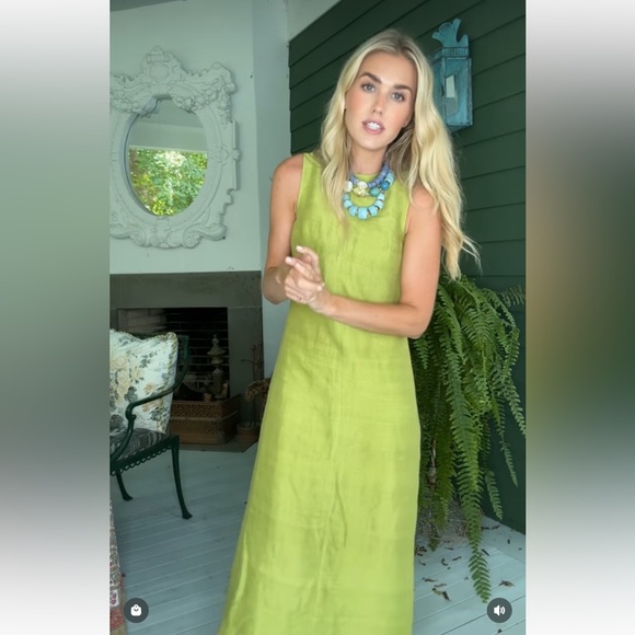 Julia Amory Dresses & Skirts - Julia Amory Silk Dupioni Jane Sleeveless Dress in Chartreuse Medium NWT rare